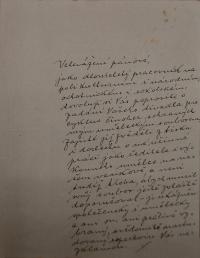 Nový Bydžov, Jirásek, Korespondence souboru