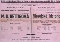 Polička, Tyl, M. D. Rettigová, Svitavy, Lidové divadlo, Gymnázium, Filosofská hostorie, 1949