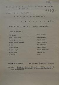 Sezemice, Spolek divadelních ochotníků, opisy plakátů, 1919 - 1940