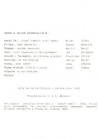 Broumy, Máj, Noc na Karlštějně - program, 1995