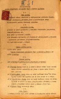 Sedlice, Tyl, spolkové stanovy, 1924