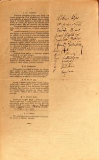 Kamenice, Spolek divadelních ochotníků, spolkové stanovy