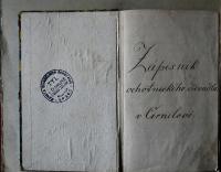 Černilov, Ochotnické divadlo, Zápisník ochotnického divadla, 1870-1875