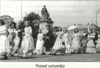 Chlumec nad Cidlinou, VI. KCH, průvod ochotníků 1946