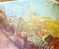 Pechr Čestmír, Kutná Hora, olej, 1954