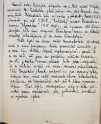 Třebíč, Jiráskův okrsek, jednatelská zpráva, 1926
