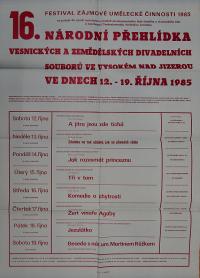 Hradec Králové, Krajské kulturní středisko, Impuls, Vysoké nad Jizerou, NP Krakonošův divadelní podzim, 1985