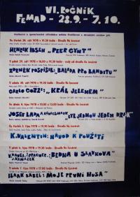 Poděbrady, CP FEMAD, programový plakát, 1978