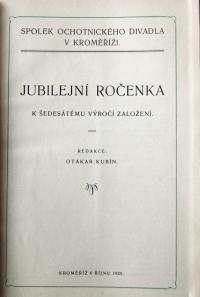 Kroměříž, SOD, Jubilejní ročenka, 1925