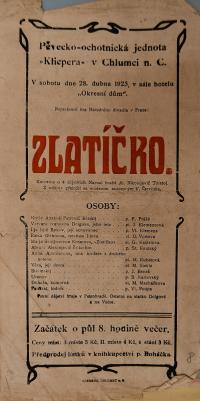 Chlumec nad Cidlinou, Klicpera, Plakáty