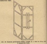 Cimler, František, Praktické jeviště, obr. 42, proscéniové kulisy, konstrukce, 1946