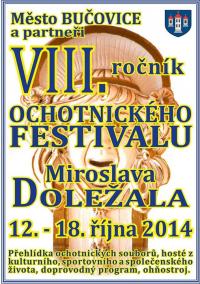 Bučovice, Ochotnický festival Miroslava Doležala - plakát, 2014