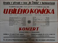 Rožďalovice, Melantrich, U bílého koníčka - plakát, 1940