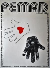 Poděbrady, CP FEMAD, ideový plakát, 1982