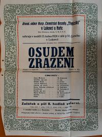 Lukavec u Hořic, Třebízský, Osudem zrazeni - plakát, 1924