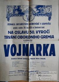 Litomyšl, JDO, Vojnarka - plakát, 1936