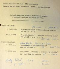 Bystřice nad Pernštejnem, Okresní přehlídka dětských divadelních souborů a souborů dospělých hrajících pro děti 1985