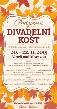 Veselí nad Moravou, Podzimní divadelní košt - plakát, 2015