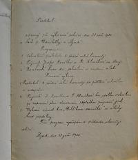 Újezd, SDO, Zápisy ze schůzí, 1920 - 1923