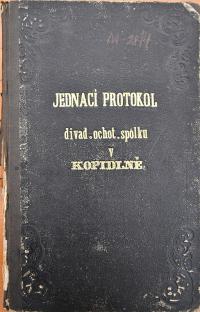 Kopidlno, Spolek divadelních ochotníků, Jednací protokol, 1879 - 1895