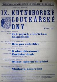 Kutná Hora, Kutnohorské loutkářské dny 1977 - plakát