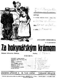 Za hokynářským krámem - plakát