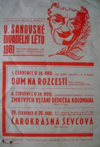 Šanov, 5. šanovské divadelní léto - plakát, 1961