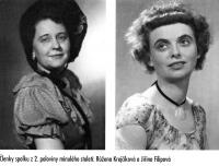 Kutná Hora, Tyl, členky souboru Růžena Krejčíková a Jiřina Filipová