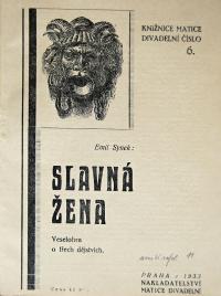 Hříběcí, Spolek divadelních ochotníků, divadelní knihy, 1933