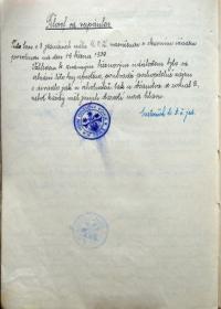 Týn, Kroužek divadelních ochotníků, Jednací protokoly, 1934 - 1950