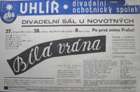 Uhlířské Janovice, Uhlíř, Bílá vrána, opta, 1937 - plakát.