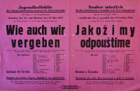 Sezemice, Ochotníci, Jakož i my odpouštíme- plakát, 1942