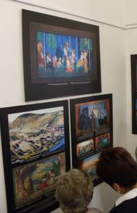 Vrchlabí, Muzeum, vernisáž výst. Malované opony, 3, 2009