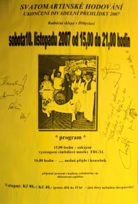 Přibyslav, Svatomartinské hodování - plakát, Divadelní Přibyslav 2007