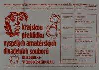 Hradec Králové, Krajské kulturní středisko, Impuls, Nový Bydžov, Krajská přehlídka divadelních souborů, 1983