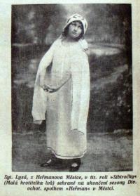 Heřmanův Městec, Heřman, Malá krotitelka lvů, 1925