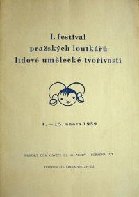 Praha, 1. Festival pražských loutkářů - program, 1959