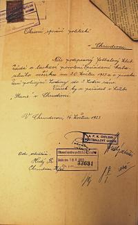 Chrudim, Fotbalový klub, Kabaretní večírek, 1923