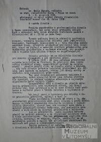 Litomyšl, JDO, Referát Emila Kargra na režisérském kurzu v Praze, 1936