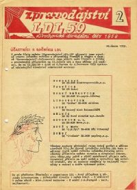 Libochovické divadelní léto 1959 - zpravodaj