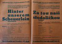 Pardubice, Řemeslnická jednota, Za tou naší stodoličkou - plakát, 1941