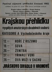 Hradec Králové, Krajské kulturní středisko, Impuls, Hronov, Krajská přehlídka divadelních souborů, 1982