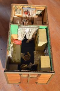 Ledenice, Muzeum loutek - František Fink, model kočovné maringotky rodičů Františka Finka, 2015