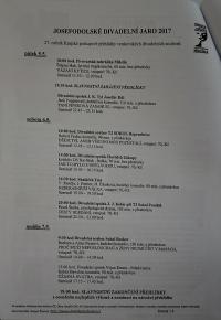 Josefův Důl, J. K. Tyl, Josefodolské divadelní jaro, Kukátko č. 1, 2017