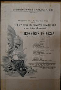 Chlumec nad Cidlinou, Ochotnické divadlo, Památní kniha divadelních ochotníků