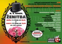 Libčice nad Vltavou, Libčické ochotnické divadlo - LOĎ, Ženitba - plakát, 2015