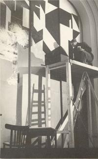 Louny, železná opona, při práci Vl. Mirvald