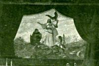 Újezd u Brna / u Sokolnic, sokolovna, opona Lumír, pěvec Staročeský, orientační obrázek