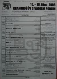 Vysoké nad Jizerou, XXXIX. národní přehlídka venkovských divadelních souborů - úlakát, 2008