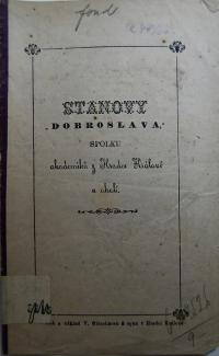 Hradec Králové, Akademikové Dobroslav, Stanovy, 1879
